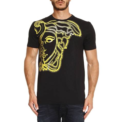 versace men t shirt free shipping|Versace t shirt men's sale.